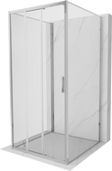 Mexen Exo-3S 3S тристенна плъзгаща се душ кабина 80 x 80 см, прозрачна, хром