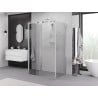 Mexen Exo-3S душ кабина с 3 стени, плъзгаща се 80 x 90 см, прозрачна, хром