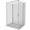 Mexen Exo-3S душ кабина 3-стенна плъзгаща 80 x 100 см, прозрачна, хром