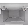 Mexen Exo-3S 3S 3-стенна плъзгаща се душ кабина 95 x 100 см, прозрачна, хром
