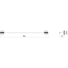 Mexen Gravo закачалка за кърпи, четкано злато - 70A93045-55
