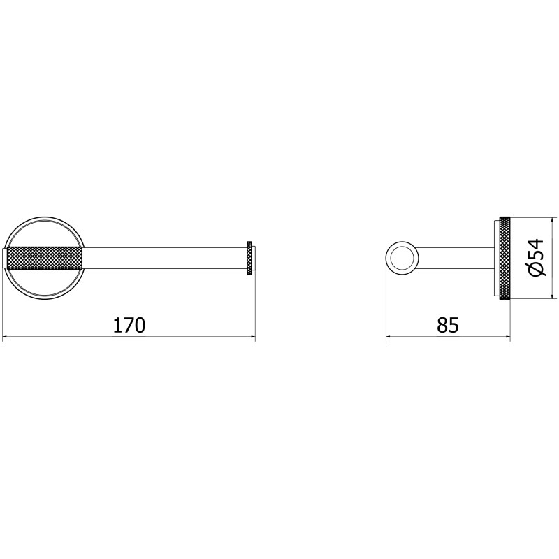 Mexen Gravo държач за тоалетна хартия, мат сив - 70A93025-66