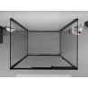 Mexen Exo-3S тристенна душ кабина с плъзгащи се врати 85 x 70 см, прозрачна,