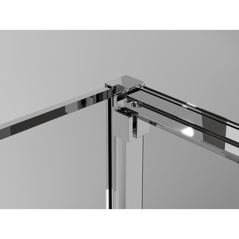 Mexen Exo плъзгаща се душ кабина 90 x 70 см, прозрачна, хромирана - 8153-090-070-01-00
