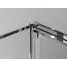 Mexen Exo плъзгаща се душ кабина 95 x 75 cm, прозрачна, хром - 8153-095-075-01-00