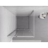 Mexen Exo-3S разтегателна душ кабина 85 x 85 см, прозрачна, хром - 8153-085-085-01-00