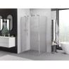 Mexen Exo-3S плъзгаща се душ кабина 100 x 85 см, прозрачна, хром - 8153-100-085-01-00