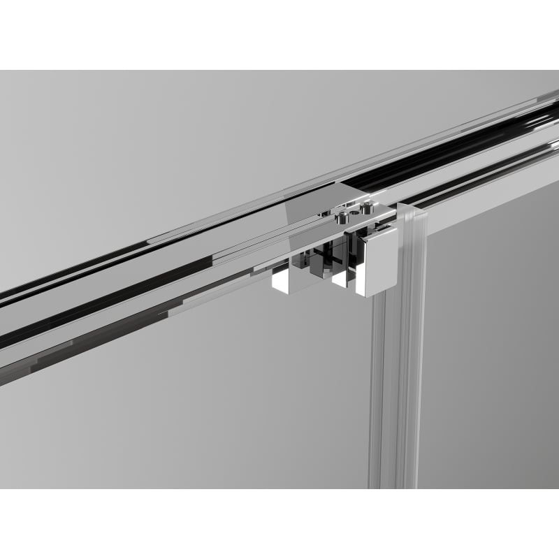 Mexen Exo плъзгаща душ кабина 100 x 85 см, прозрачна, хром - 8153-100-085-01-00