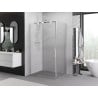 Mexen Exo плъзгаща душ кабина 80 x 95 см, прозрачна, хром - 8153-080-095-01-00