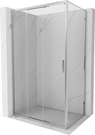Mexen Exo-3S разтегателна душ кабина 80 x 95 см, прозрачна, хром - 8153-080-095-01-00