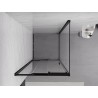 Mexen Exo-3S плъзгаща се душ кабина 80 x 80 см, прозрачна, черна - 8153-080-080-70-00