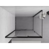 Mexen Exo-3S плъзгаща врата за душ кабина 95 x 90 см, прозрачна, черна