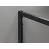 Mexen Exo-3S плъзгаща се душ кабина 80 х 95 см, прозрачна, черна - 8153-080-095-70-00