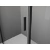 Mexen Exo-3S плъзгаща се душ кабина 80 х 95 см, прозрачна, черна - 8153-080-095-70-00