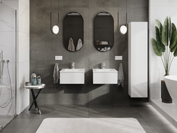 Mexen Orio шкаф за баня 50 см с мивка Otis, 1 чекмедже, бял гланц - 91A10-05023-1-BF00-W18M00