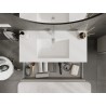 Mexen Orio шкаф за баня 100 см с мивка Otis, 1 чекмедже, сив мат/бял мат