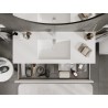 Mexen Orio шкафче за баня 120 см с мивка Otis, 2 чекмеджета, бял мат