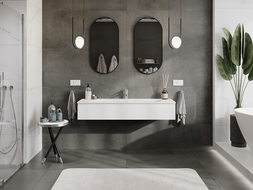 Mexen Orio баня шкаф 140 см с мивка Vela, 1 чекмедже, бял мат - 91A10-14023-1-BF01-W23M01