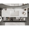 Mexen Orio шкаф за баня 140 cm с мивка Otis, 2 чекмеджета, графит мат/бял мат - 91A10-14047-2-BFF66-W18M01