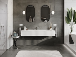 Mexen Orio шкаф за баня 160 см с мивка Vela, 1 чекмедже, бял гланц - 91A10-16023-1-BF00-W23M00