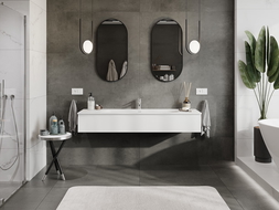 Mexen Orio шкаф за баня 160 см с мивка Vela, 1 чекмедже, бял мат - 91A10-16023-1-BF01-W23M01