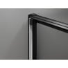 Mexen Exo-3S плъзгащи се душ врати 70 см, прозрачни, черни - 8153-070-000-70-00