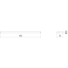 Mexen Loop закачалка за кърпи, черен хром - 70A71043-73