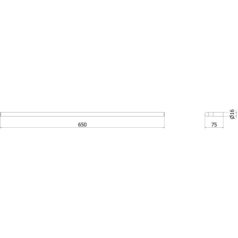 Mexen Loop закачалка за кърпи, изчеткана мед - 70A71046-65