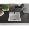Mexen Vito гранитна мивка с 1 отделение с кухненски смесител Telma, бял - 6503-20-670200-70