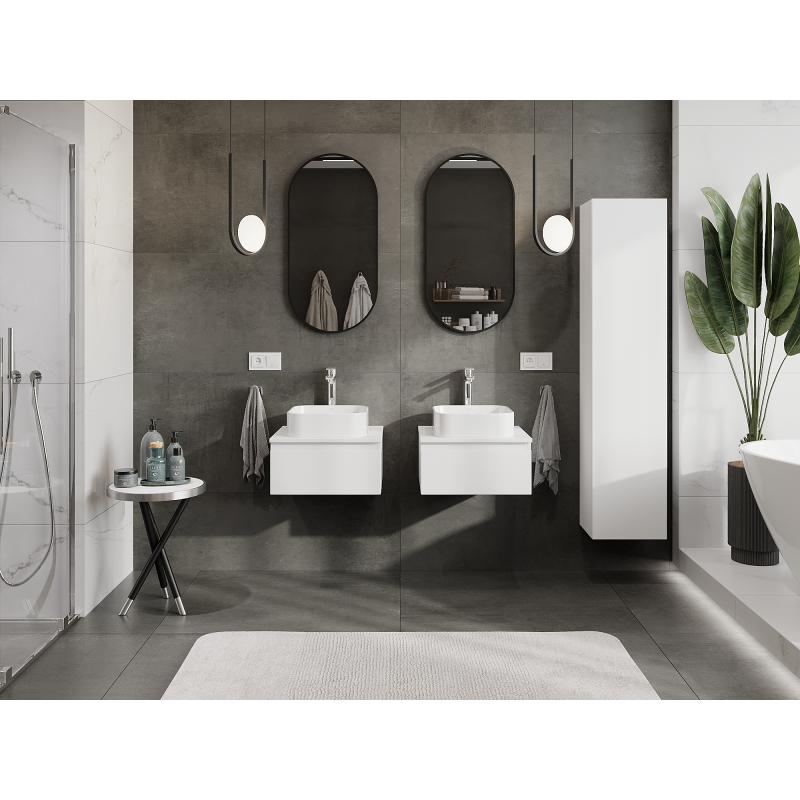 Mexen Orio шкаф за баня под умивалник 50 см, 1 чекмедже, бял мат- 91A10-05023-1-BF01