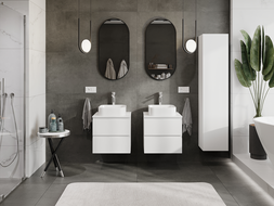 Mexen Orio баня шкафче под мивка 50 см, 2 чекмеджета, бяло матово - 91A10-05047-2-BFF01