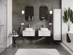 Mexen Orio шкаф за баня под мивка 60 см, 1 чекмедже, бял гланц - 91A10-06023-1-BF00