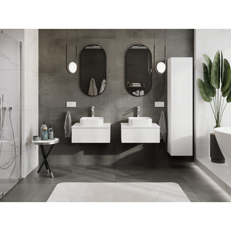 Mexen Orio шкаф за баня под мивка 60 см, 1 чекмедже, бяла мат - 91A10-06023-1-BF01