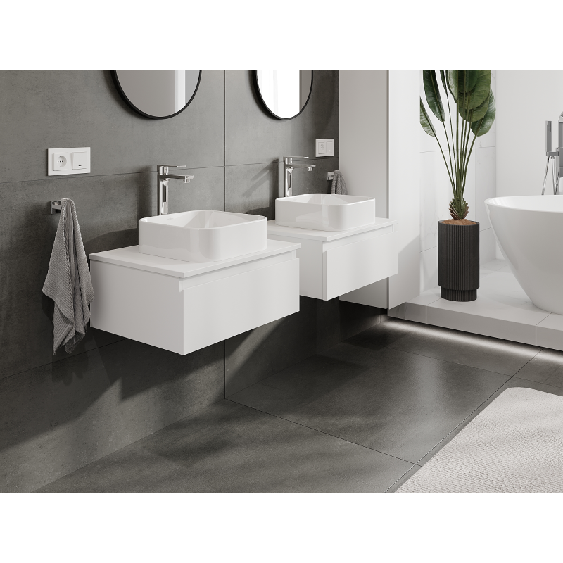 Mexen Orio шкаф за баня под мивка 60 см, 1 чекмедже, бяла мат - 91A10-06023-1-BF01