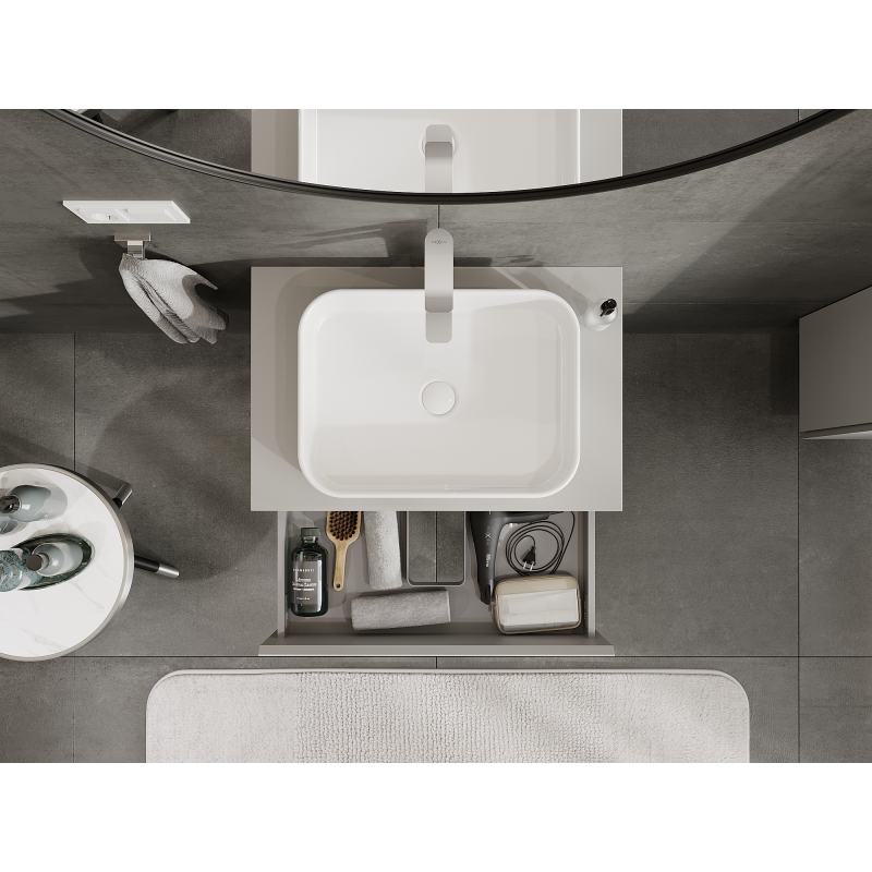 Mexen Orio шкаф за баня под мивка 70 см, 2 чекмеджета, сив мат - 91A10-07047-2-BFF62