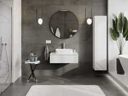 Mexen Orio шкаф за баня под мивка 80 см, 1 чекмедже, бял гланц - 91A10-08023-1-BF00