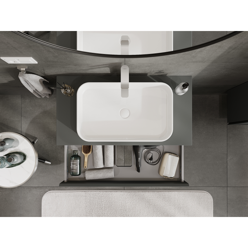 Mexen Orio шкаф за баня под мивка 90 см, 1 чекмедже, графит мат - 91A10-09023-1-BF66