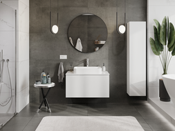 Mexen Orio шкаф за баня под мивка 90 см, 1 чекмедже, бял гланц - 91A10-09047-1-BF00