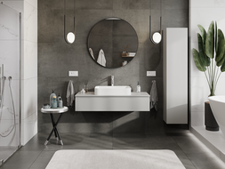 Mexen Orio баня шкаф под мивка 120 см, 1 чекмедже, сиво мат - 91A10-12023-1-BF62