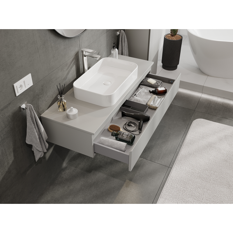 Mexen Orio баня шкаф под мивка 120 см, 1 чекмедже, сиво мат - 91A10-12023-1-BF62