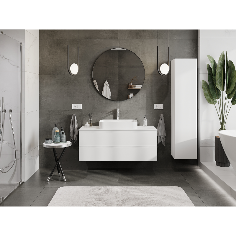 Mexen Orio шкаф за баня под мивка 120 см, 2 чекмеджета, бял мат - 91A10-12047-2-BFF01