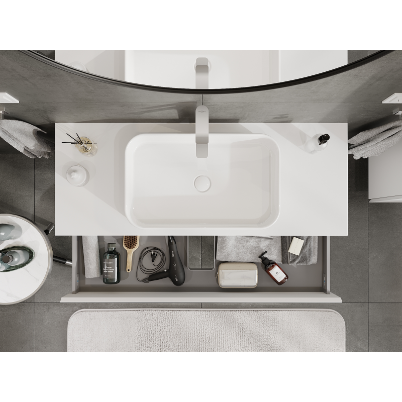 Mexen Orio шкаф за баня под мивка 120 см, 2 чекмеджета, бял мат - 91A10-12047-2-BFF01