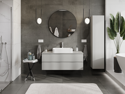 Mexen Orio шкафче за баня за мивка 120 см, 2 чекмеджета, сив мат - 91A10-12047-2-BFF62