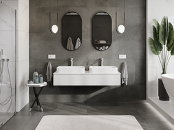 Mexen Orio шкафче за баня под мивка 140 см, 1 чекмедже, бял гланц - 91A10-14023-1-BF00