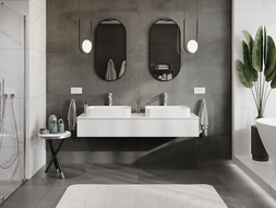 Mexen Orio шкаф за баня под мивка 160 см, 1 чекмедже, бял гланц - 91A10-16023-1-BF00