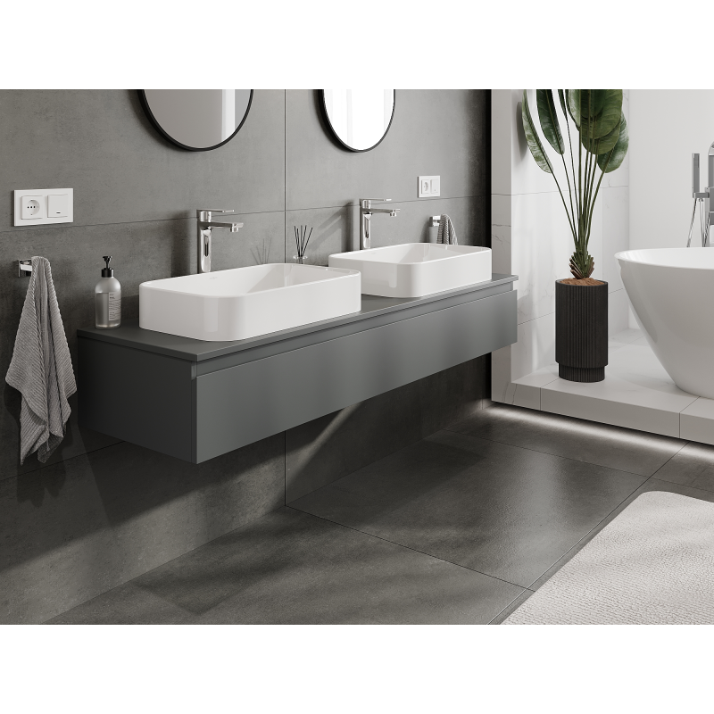 Mexen Orio шкаф за баня под мивка 160 см, 1 чекмедже, графит мат - 91A10-16023-1-BF66