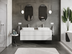 Mexen Orio баня с шкаф 160 см, 2 чекмеджета, бял гланц - 91A10-16047-2-BFF00