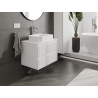 Mexen Rivel шкаф за баня под умивалник 70 см, 2 чекмеджета, с оребрение, бял мат - 91A20-07047-2-BFF01