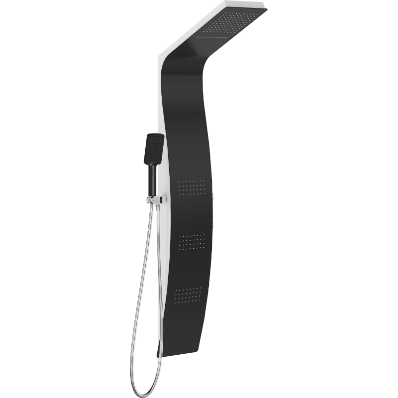 Mexen Bali панел за душ, черно/бяло - 7622-03-71