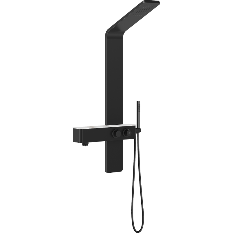 Mexen Sund панелен душ, черен - 7620-02-70